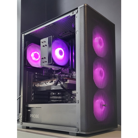 Komputer do gier M220 Intel i5-10400F 16GB RX 5700XT 1000GB 600W  W11Pro czarny
